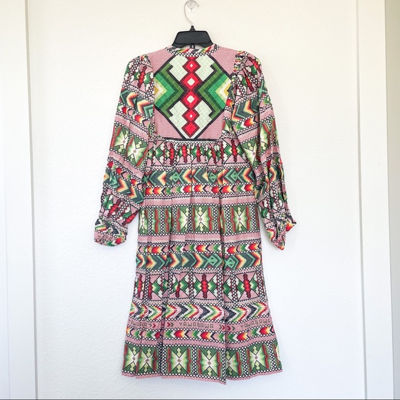 Anthropologie FARM Rio Amulet Midi Dress - Picture 7 of 10